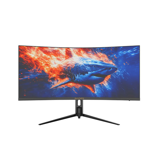 SADES GL-Shark SA-C01Q34, 34" QHD, 180Hz, 0.5ms, HDMI 2.1 Curved Gaming Monitor - Black