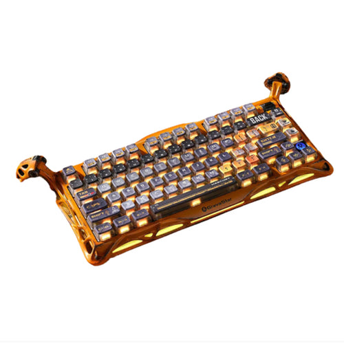 GravaStar Mercury K1 Pro 75% Wireless Mechanical Gaming Special Edition Keyboard - Battle Worn Yellow
