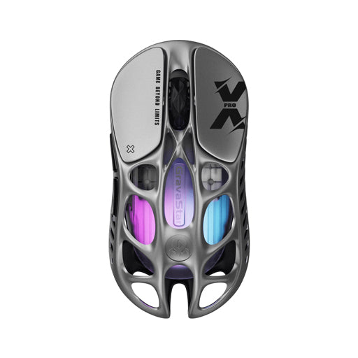 GravaStar Mercury X Pro Wireless Gaming Mouse - Interstellar Silver