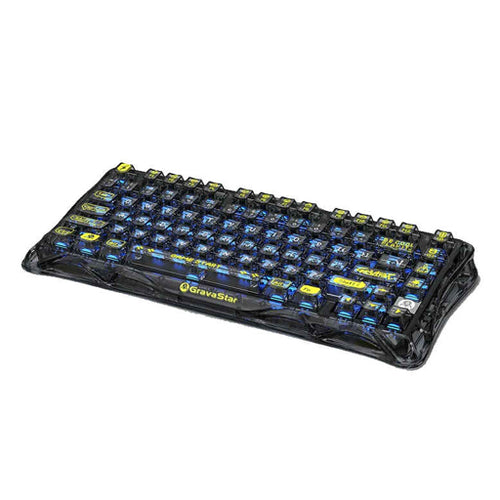 GravaStar Mercury K1 Lite 75% Wireless Mechanical Gaming Keyboard - Transparent Black