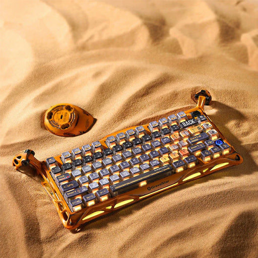 GravaStar Mercury K1 Pro 75% Wireless Mechanical Gaming Special Edition Keyboard - Battle Worn Yellow