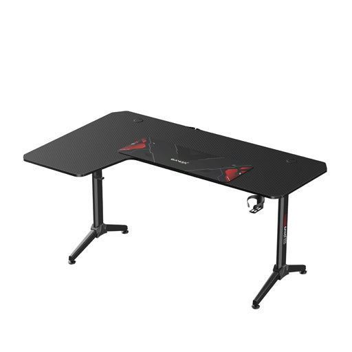 Gamax HY-L Gaming Table (L-Shaped) 160*100*75cm with Mousepad - Left