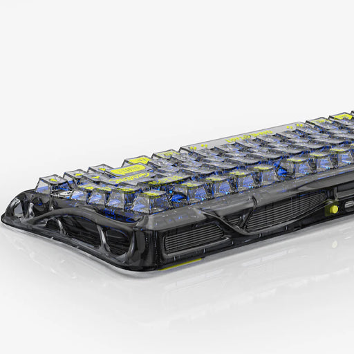 GravaStar Mercury K1 Lite 75% Wireless Mechanical Gaming Keyboard - Transparent Black