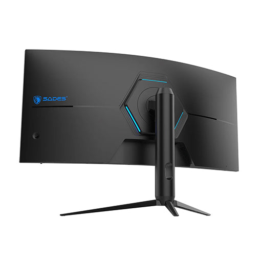 SADES GL-Shark SA-C01Q34, 34" QHD, 180Hz, 0.5ms, HDMI 2.1 Curved Gaming Monitor - Black
