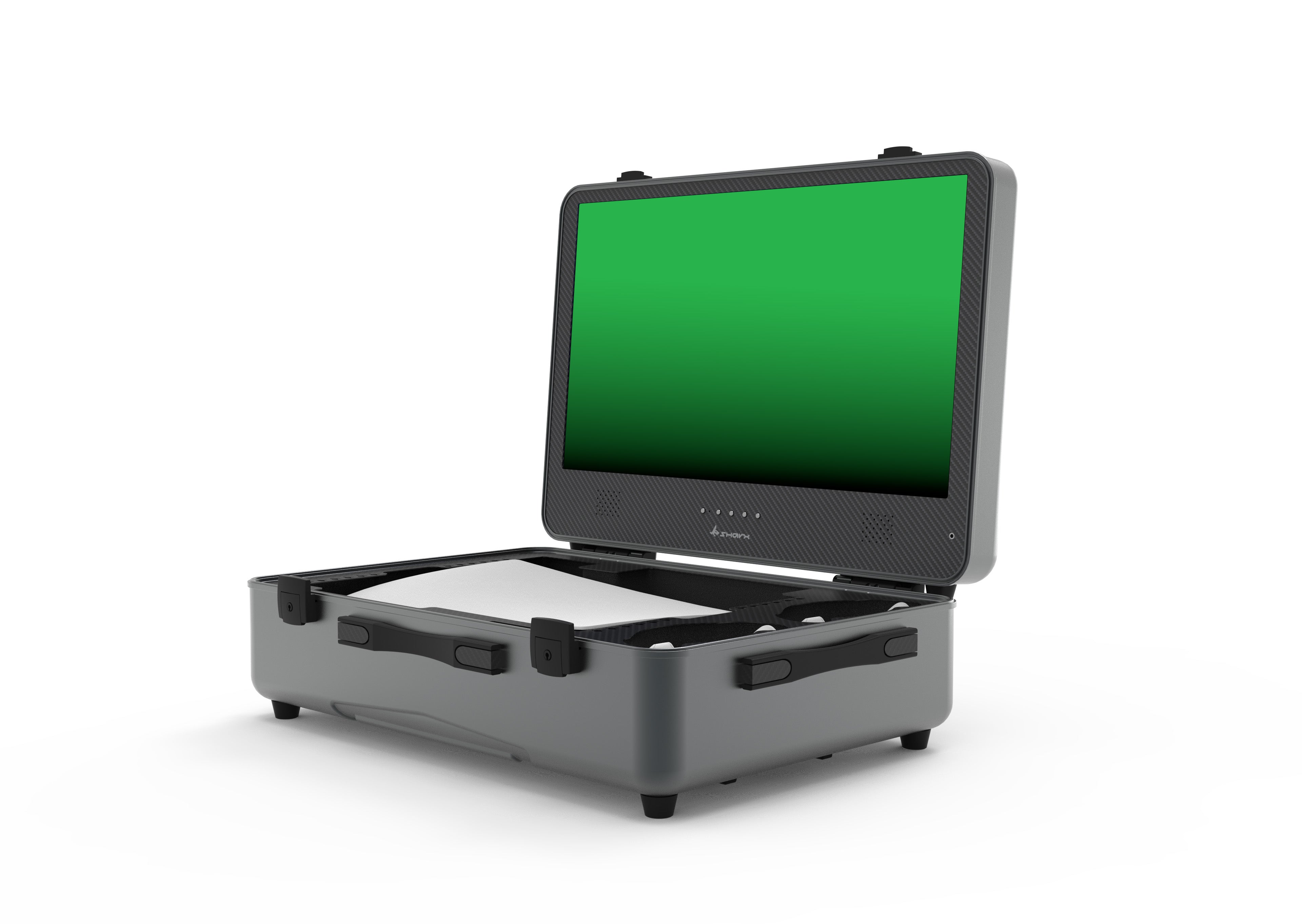 SHARX QUEST (PQ-24Q165I) – Portable gaming suitcase, Featuring a 24”,  QHD, IPS, 165H
