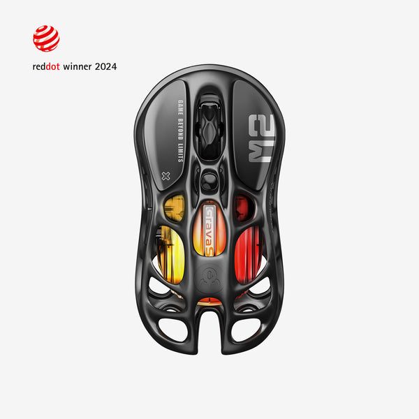 GravaStar Mercury M2 Wireless Gaming Mouse - Stealth Black