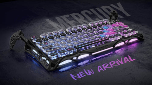GravaStar Mercury K1 Pro 75% Wireless Mechanical Gaming Keyboard - Galaxy Black