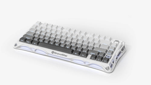GravaStar Mercury K1 75% Wireless Mechanical Gaming Keyboard - Gradient White