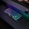 GravaStar Mercury K1 Lite 75% Wireless Mechanical Gaming Keyboard - Transparent Black