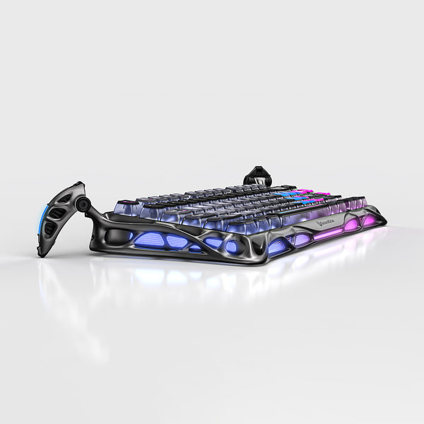 GravaStar Mercury K1 Pro 75% Wireless Mechanical Gaming Keyboard_Special Edition Cyberpunk