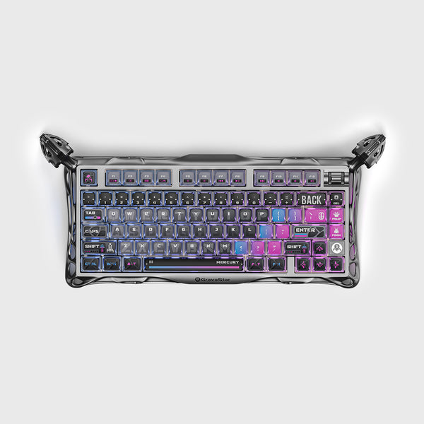 GravaStar Mercury K1 Pro 75% Wireless Mechanical Gaming Keyboard_Special Edition Cyberpunk