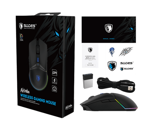 SADES AKIMBO WIRELESS GAMING MOUSE S-18
