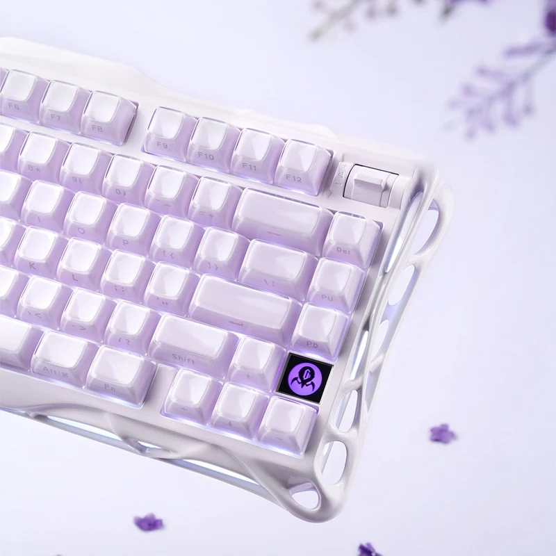GravaStar Mercury K1 75% Wireless Mechanical Gaming Keyboard Special Edition - Lavender Purple
