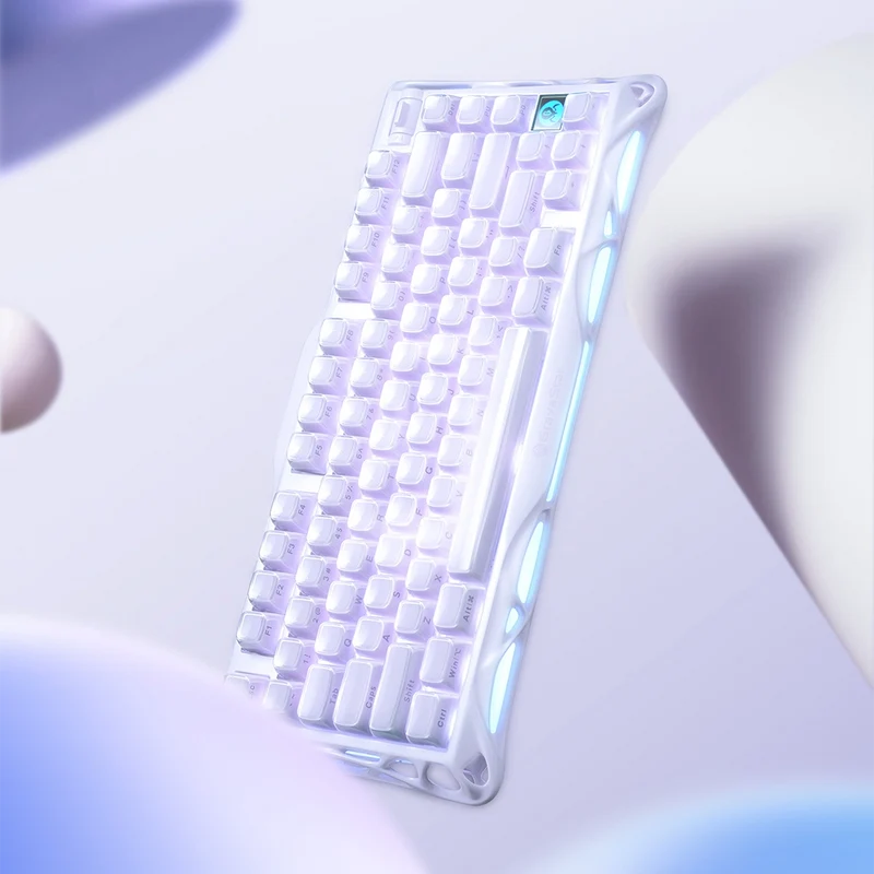 GravaStar Mercury K1 75% Wireless Mechanical Gaming Keyboard Special Edition - Lavender Purple