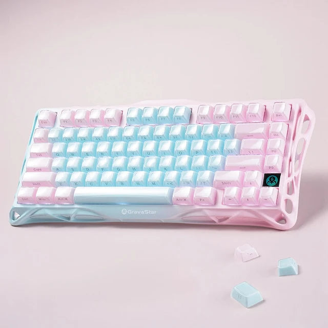 GravaStar Mercury K1 LITE 75% Wireless Mechanical Gaming Keyboard - Aurora Mist