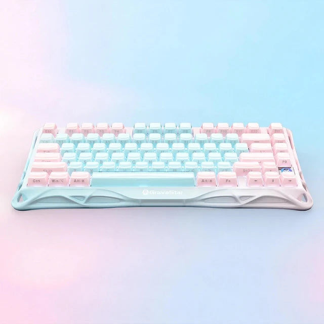 GravaStar Mercury K1 LITE 75% Wireless Mechanical Gaming Keyboard - Aurora Mist