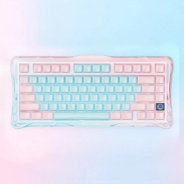 GravaStar Mercury K1 LITE 75% Wireless Mechanical Gaming Keyboard - Aurora Mist