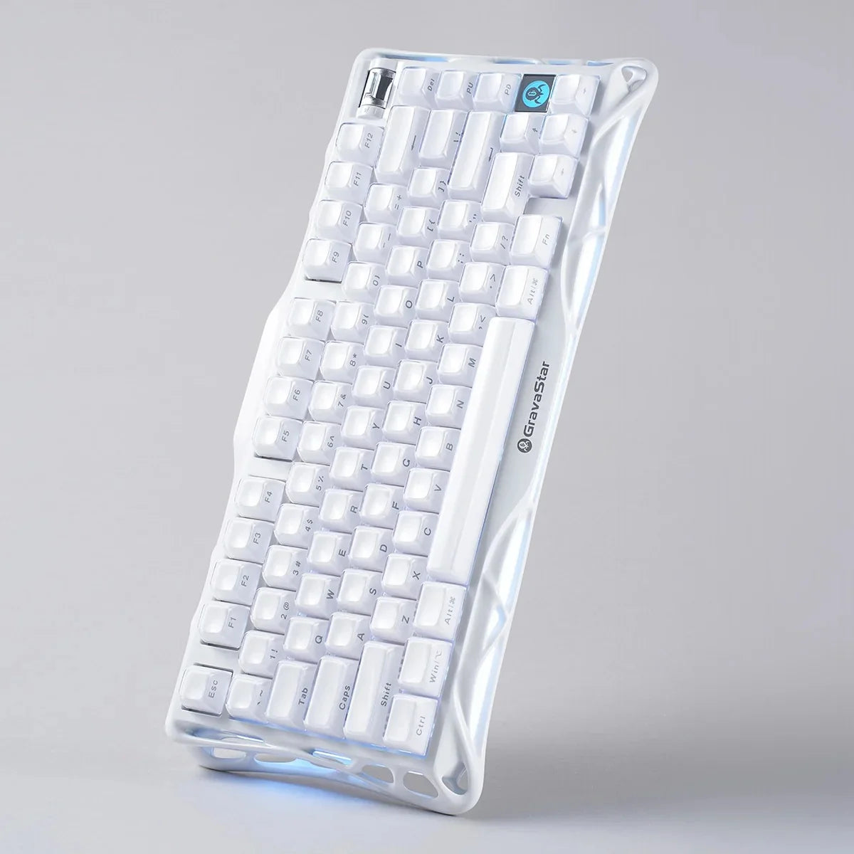 GravaStar Mercury K1 75% Wireless Mechanical Gaming Keyboard Special Edition - White
