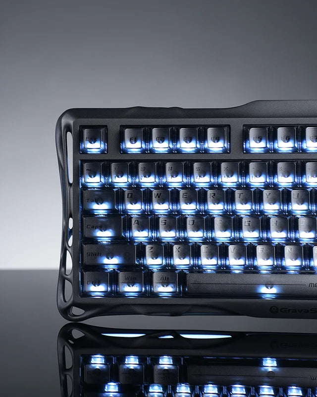 GravaStar Mercury K1 75% Wireless Mechanical Gaming Keyboard - Stealth Black