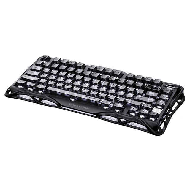 GravaStar Mercury K1 75% Wireless Mechanical Gaming Keyboard - Stealth Black