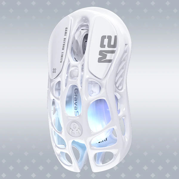 GravaStar Mercury M2 Wireless Gaming Mouse - Opaline White