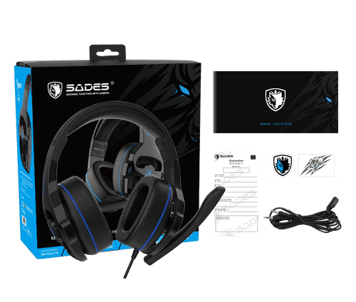 SADES P POWER MULTI-PLATFOM HEADSET BLACK SA-726
