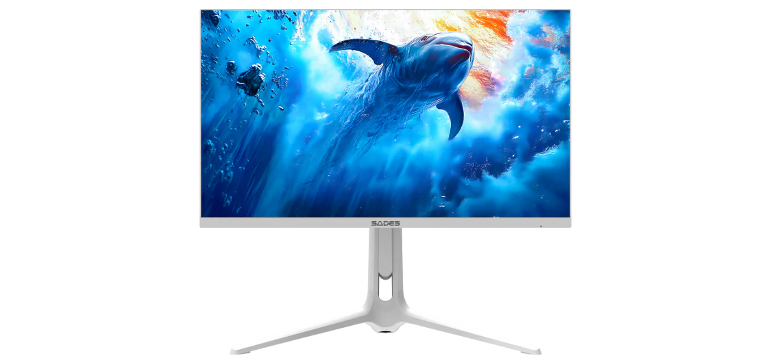 Sades RS-Dolphin SA-F01U27, 27" Dual mode: UHD (4K) 3840x2160 160Hz / FHD 320Hz, 0.5ms, HDMI 2.1, IPS Flat Gaming Monitor - White