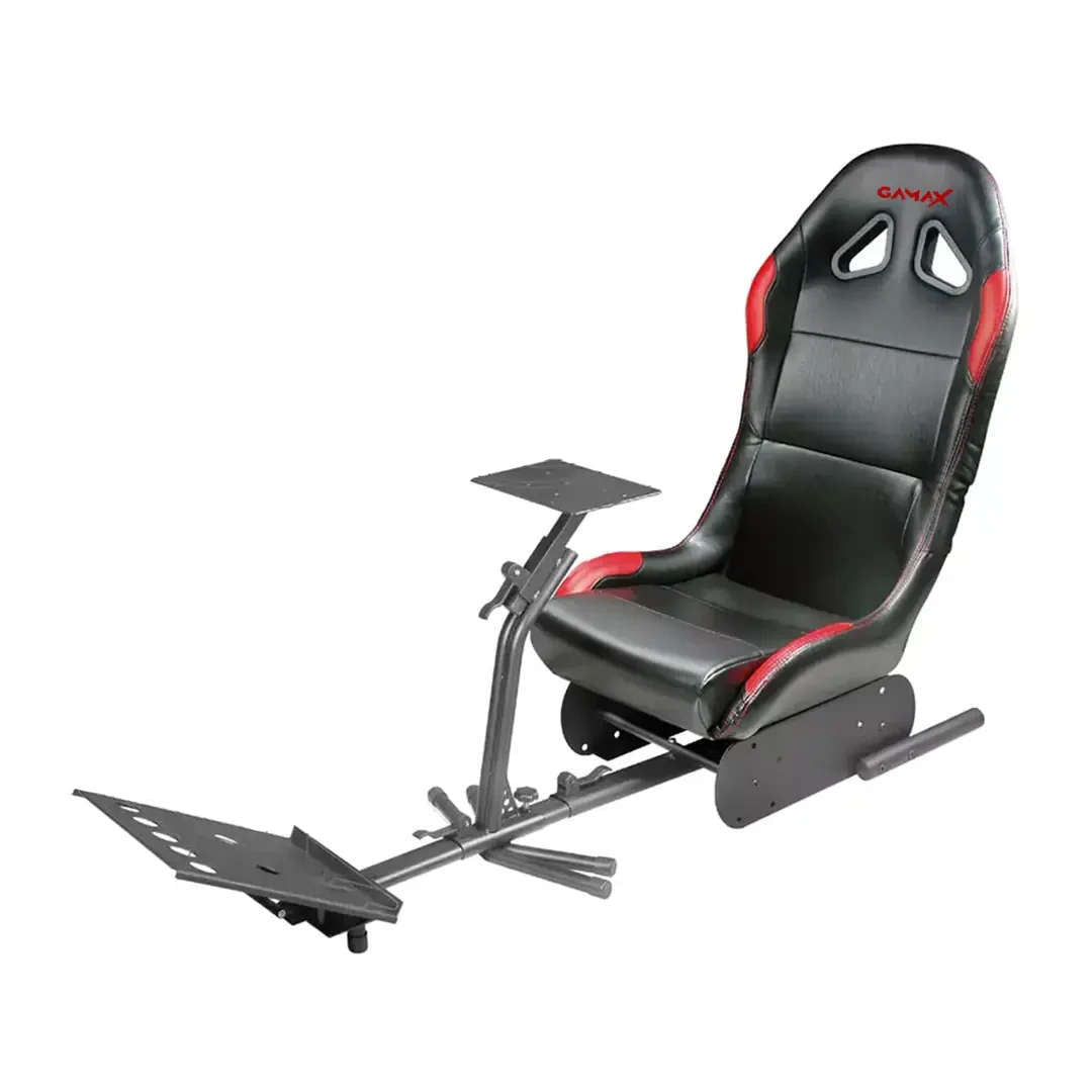 GAMAX Sporty Gaming Racing Seat – Red & Black + Flashfire  Suzuka Wheel