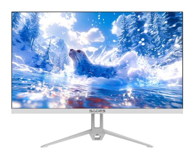 SADES SD-Seal SA-F05F22W V2 22" FHD, 144Hz Refresh Rate, 1ms Response Time, HDMI 2.1 Flat VA Gaming Monitor - White