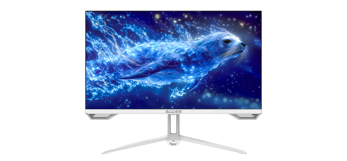 Sades SL-Sealion-24 SA-F01F24W, 24" FHD 1920x1080, 120Hz, 1ms, HDMI 2.1, IPS, Flat Gaming Monitor - White
