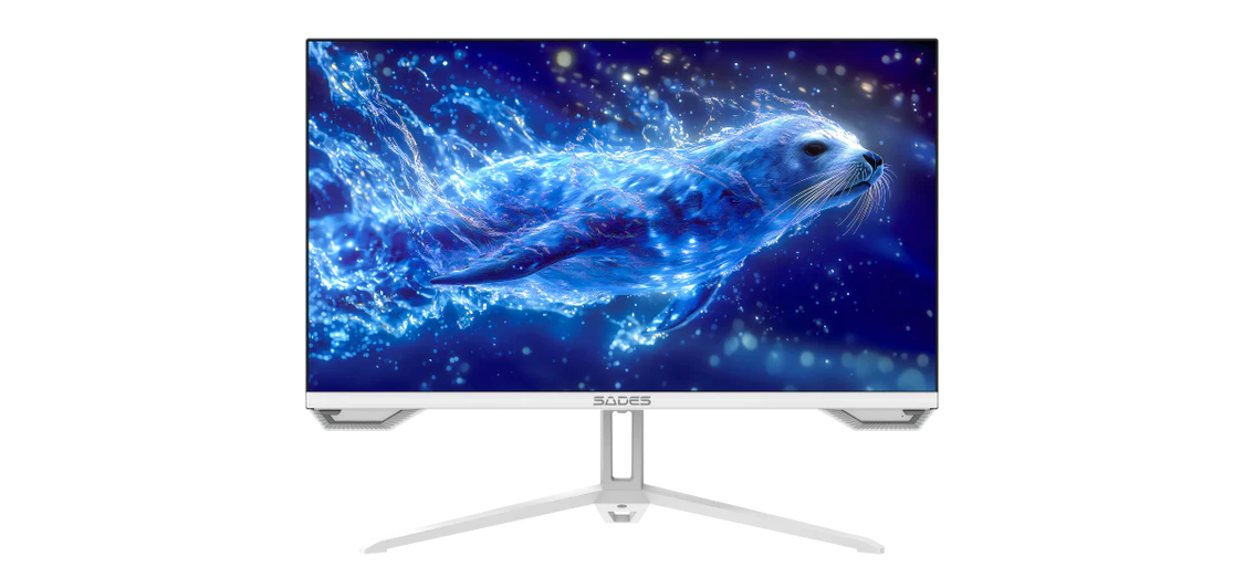 Sades SL-Sealion-27 SA-F01F27W, 27" FHD 1920x1080, 120Hz, 1ms, HDMI 2.1, IPS, Flat Gaming Monitor - White