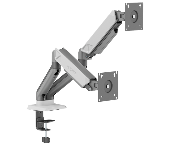 Sades Viper SA-MS01 Dual Monitor Mount Arm (Max size 32"/9KG Per ARM) - White & Black