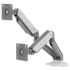 Sades Viper SA-MS01 Dual Monitor Mount Arm (Max size 32"/9KG Per ARM) - White & Black