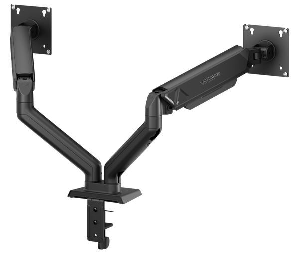 Sades Viper SA-MS01 Dual Monitor Mount Arm (Max size 32"/9KG Per ARM) - White & Black