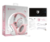 SADES WHISPER WIRELESS-BL HEADSET(SA-205) Black & Pink