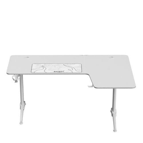 Gamax HY-R Gaming Table (L-Shaped) 160*100*75cm with Mousepad Right - White