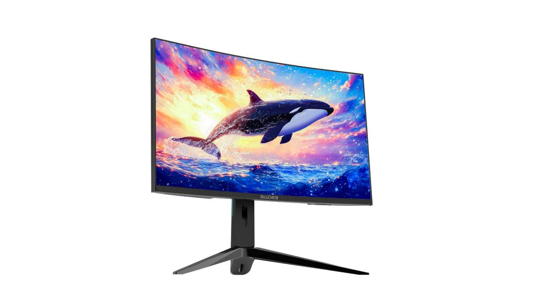 Sades KL-Whale SA-C01Q27B, 27" QHD (2K) 2560x1440, 180Hz, 1ms, HDMI 2.1, VA, Curved Gaming Monitor - Black