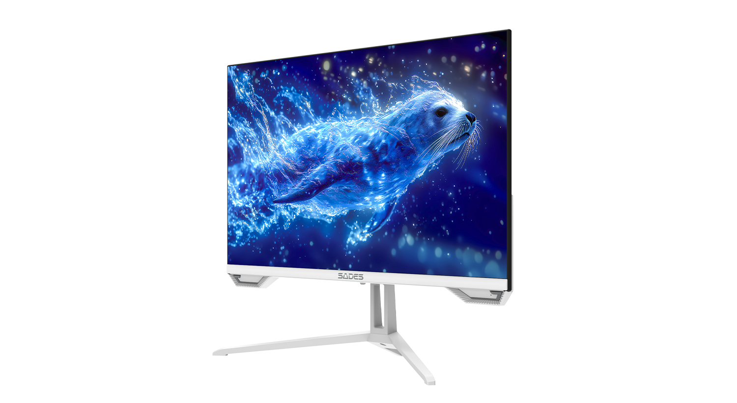 Sades SL-Sealion Pro SA-F04F24W, 24" FHD 1920x1080, 144Hz, 1 ms, IPS, Flat Gaming Monitor - White